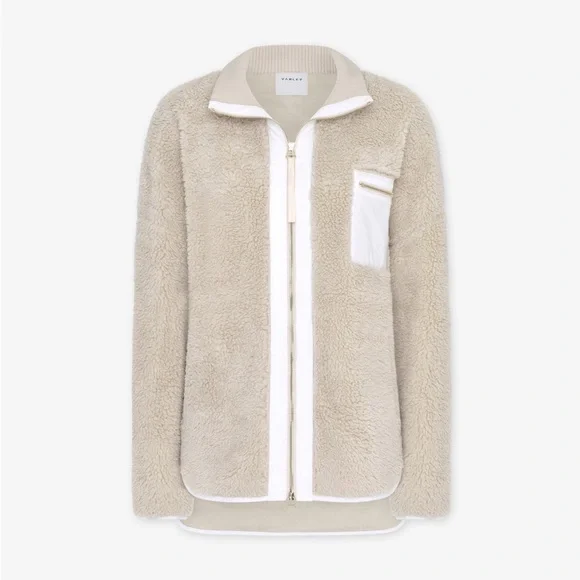 Varley Marney Oversized Fuzzy Jacket Fleece Sherpa - Picture 16 of 16